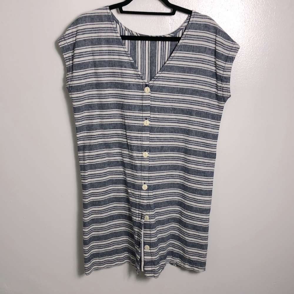 Payton and Parker Linen Cotton Pocket Dress SzM